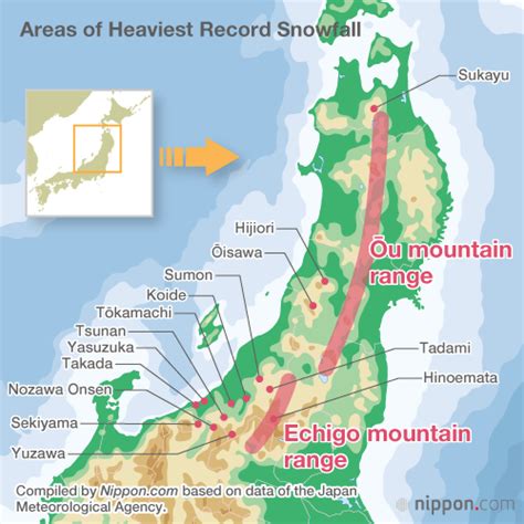 Snow Country Northern Japan Home To Some Of The Worlds Heaviest