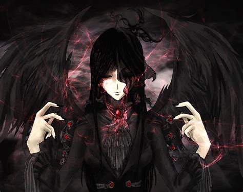 Download Dark Anime Angel Dark Anime Hd Wallpaper By Volatilefortune