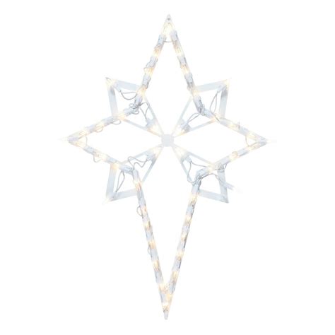 Holiday Time Lighted Nativity Star Hanging Christmas Decoration 22