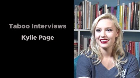 Kylie Page Taboo Interview YouTube