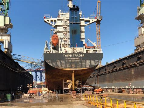 Grand Bahama Shipyard Dry Docks First Ship Following Hurricane Dorian