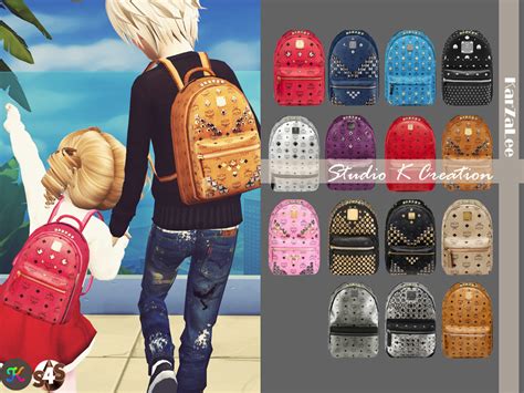 Sims 4 Ccs The Best Backpack For Kids Version By Karzalee