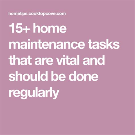 15 Home Maintenance Tasks That Are Vital And Should Be Done Regularly