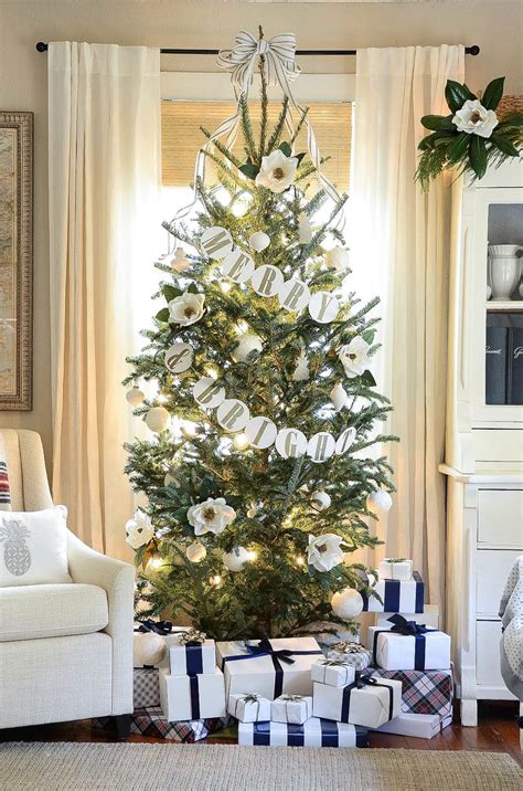 What kind of tree looks good with magnolia leaves? Magnolia Christmas Tree — IRON & TWINE