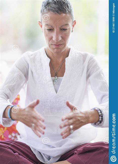 Improving Mental Focus Meditation Hand Gesture Stock Image Image Of