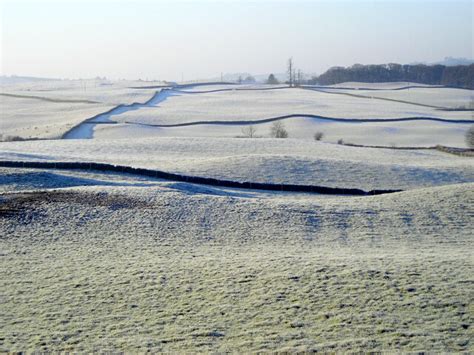 Frosty Fields At Knockshinnoch © Iain Thompson Geograph Britain And