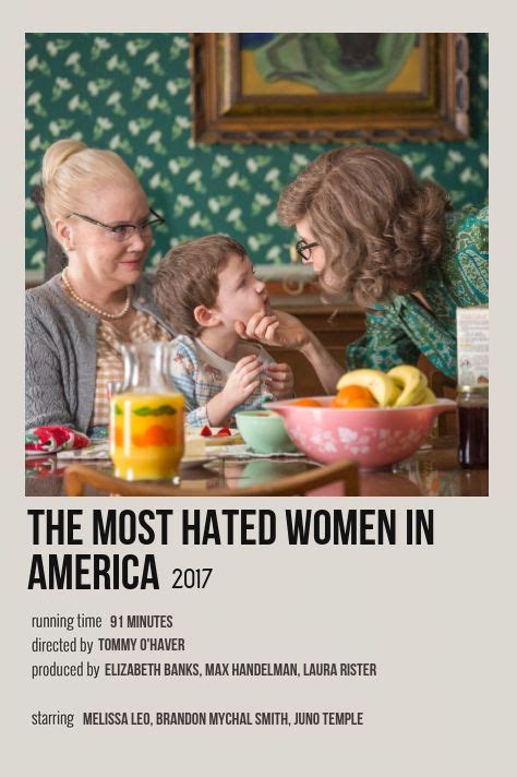 The Most Hated Women In America Poster With Three People Sitting At A