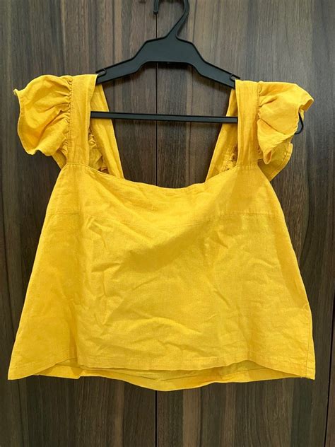 Yellow Linen Coordinates On Carousell