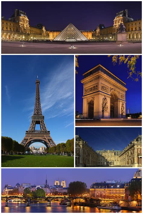 Cabaret shows, dinner cruises on the seine, museums, top monuments. Paris_montage.jpg