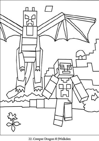 Free printable coloring pages minecraft. Minecraft Ender Dragon Coloring Pages - Coloring Home