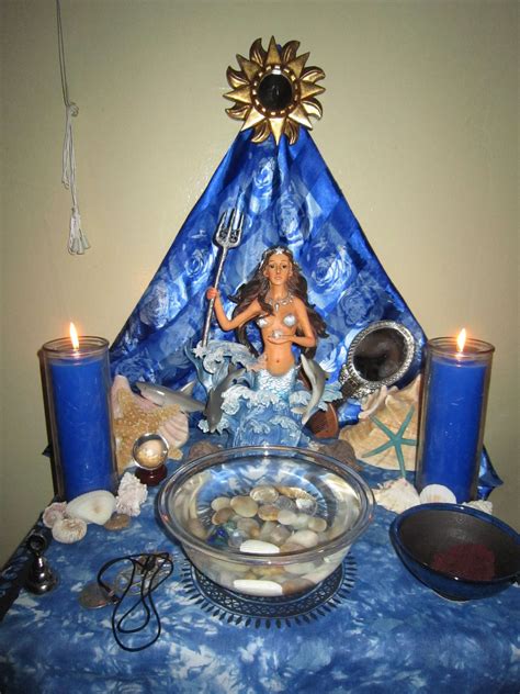 Divinemoon An Altar Of Yemaya I Have Done Before Though Not Current