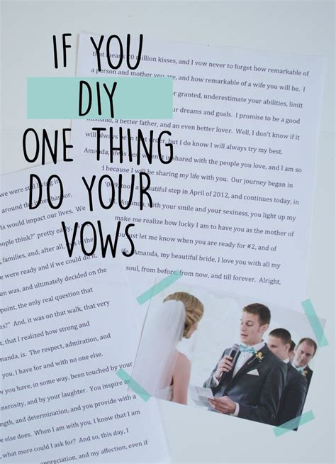 Below are a few of such romantic quotes you should say to your love: Little Miss Mrs Blog | Unique wedding vows, Diy wedding ...