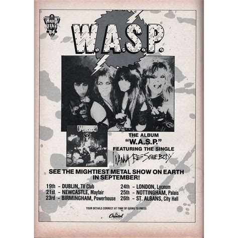 Uk Tour Sept 1984 Uk 1984 Promo Type Advert Tour Dates Concert Poster