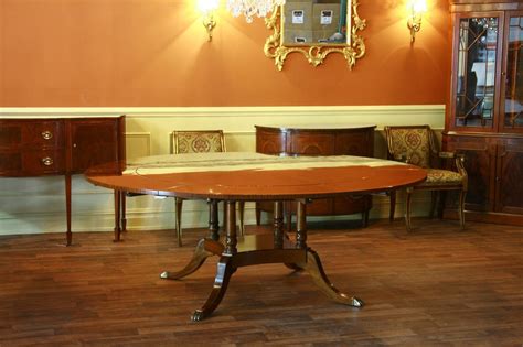 Large Round Dining Room Table Seats 6 10 People ~ Hepplewhite