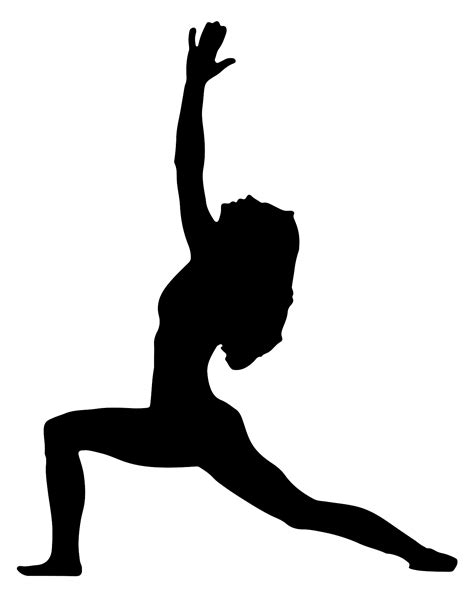 Black Yoga Pose Public Domain Vectors