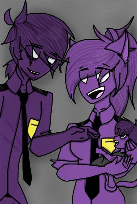 Purple Guy X Purple Girl W Their Child Violet Purple Girls Purple Guy