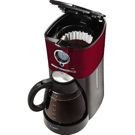 Mr Coffee 12 Cup Programmable Coffeemaker Red Bvmc Vmx36 Walmart