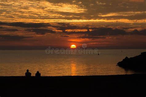 Serene Sunset On Lake Huron Stock Photo Image Of Huron Sunset 51471386