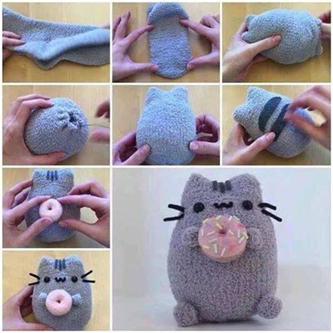 Make Your Own Pusheen Toy Sock Crafts Cute Crafts Diy And Crafts