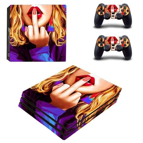 ps4 pro vinyl skin sticker sexy girl best ps4 pro skins customize your game console and give