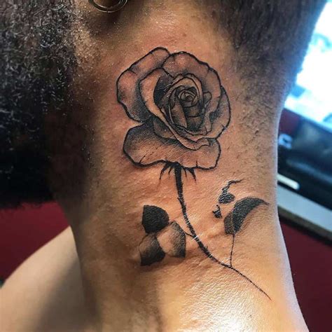 Top 71 Best Rose Neck Tattoo Ideas 2020 Inspiration Guide Free Nude