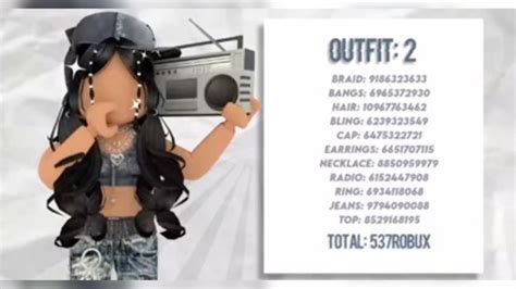 🤘🏻radio🤘🏻 Brookhaven Outfit Code💗 🤘🏻y2k🤘🏻 Roblox Roblox Codes