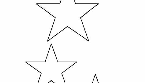 5 Best Images of Medium Printable Star Stencil - Small 5 Point Star