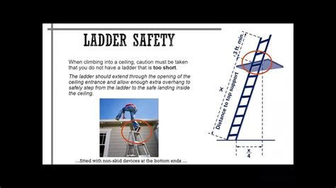 Iopsa Weekly Toolbox Talks Ladder Safety Youtube