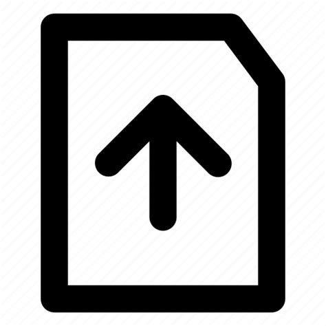 Arrow Data Document File Upload Icon