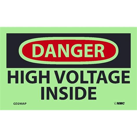 Danger High Voltage Inside Label Gd290ap