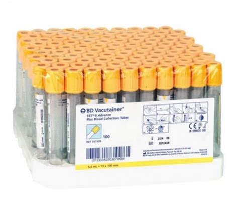 Bd Vacutainer Sst Blood Collection Tubes Vitality Medical