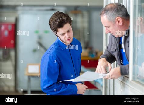 Supervisor Giving Instructions Stock Photo Alamy
