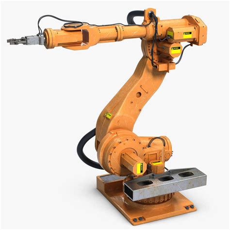 D Industrial Robot Arm Model