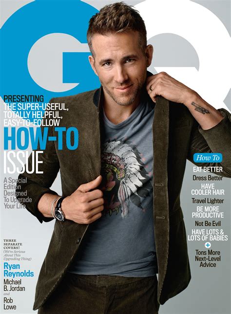 Gq Cover Ryan Reynolds Shows How To Embrace Your Dad Years Photos Gq