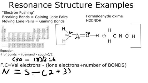 Drawing Lewis Structures Resonance Structures Chemistry