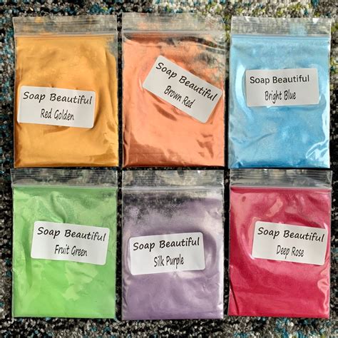 36 Bags Of Mica Powder Pigments New Etsy