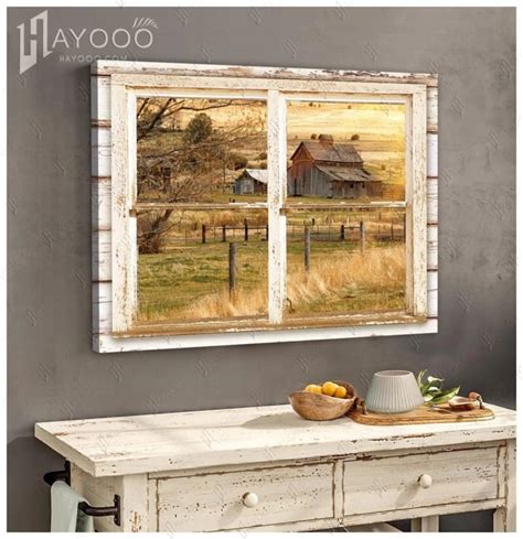 Brighten Your Room With Faux Window Scene Wall Art