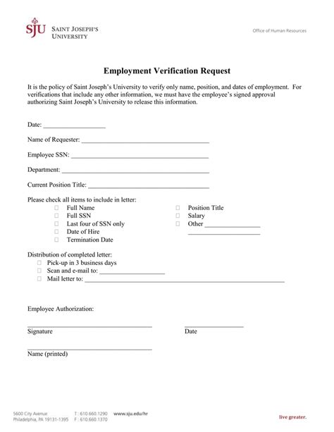 Verification of employment/verification of income process. Employment Verification Request