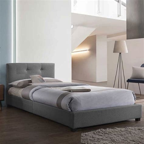 Long single size bed dimensions. LENCIA single size fabric divan bed-grey - FurnitureDirect ...