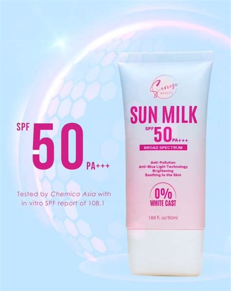 Sereese Beauty Sun Milk Sunscreen 50 Ml Spf 50 Pa Sunblock Face