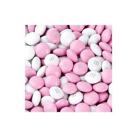 Mandms Light Pink And White Milk Chocolate Candy 5lb Bag