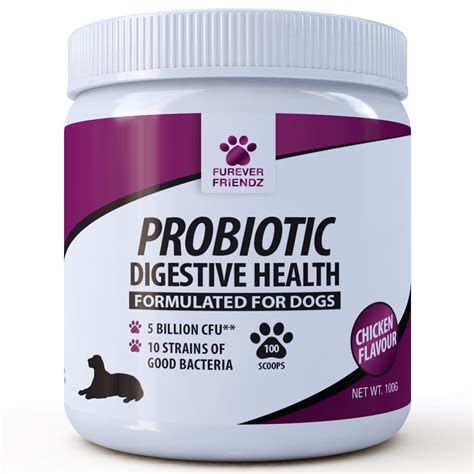 Probiotics For Dogs Aids Good Digestive Health Chicken Flavour Powde