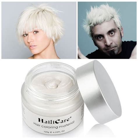 Hailicare White Hair Wax 423 Oz Professional Hair Pomades Natural White Matte Hairstyle Max For