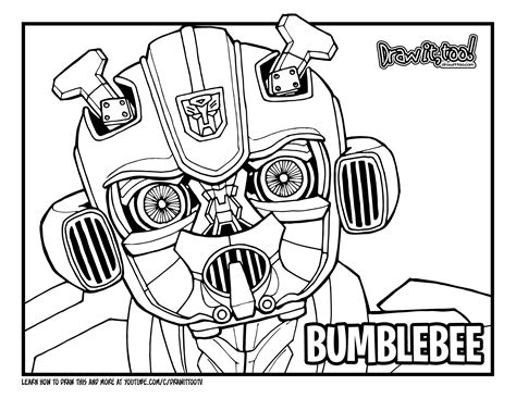 Easy Transformers Bumblebee Coloring Pages