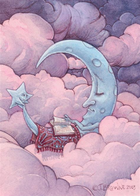 Art By James Browne Stars And Moon Illustrations Illustration Art