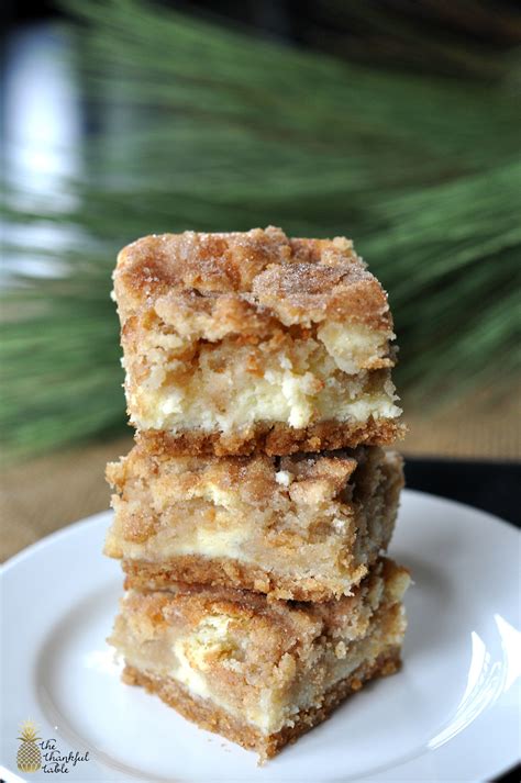 Snickerdoodle Cheesecake Bars The Thankful Table