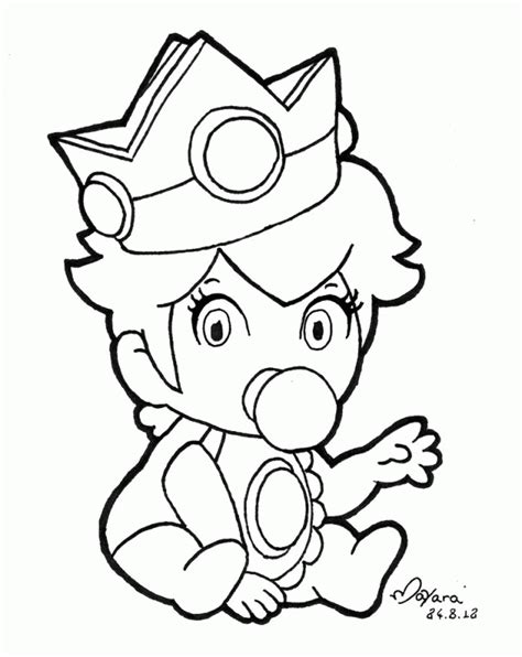 Coloring pages of baby yoshi copy princess rosalina with page. Baby Peach Coloring Pages - Coloring Home