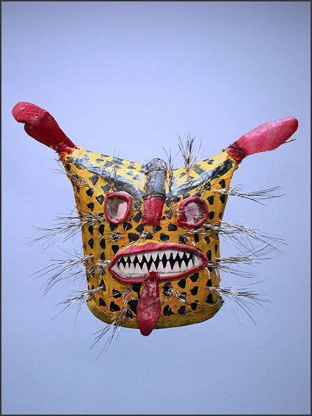 Mexican Tigre Mask From Zitlala Guerrero RAND AFRICAN ART Mexican