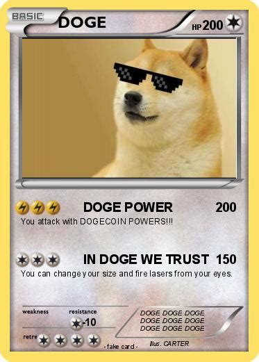Pokémon Doge 3729 3729 Doge Power My Pokemon Card