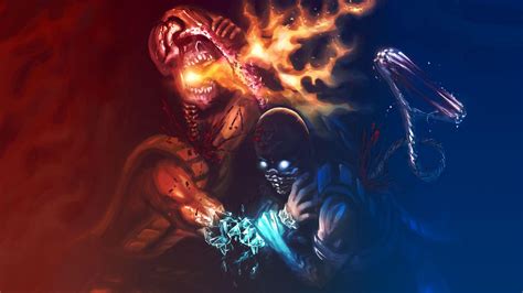 Mortal Kombat X Wallpaper Scorpion And Sub Zero